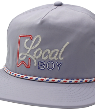 Local Boy Neon Ultra Low Profile Rope Hat Storm Grey