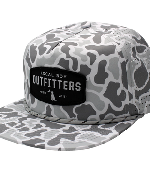 Local Boy Woven Patch Perforated LP Rope Hat White Localflage