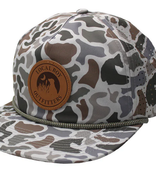 Local Boy Leather Patch Perforated LP Rope Hat Localflage