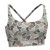 Local Girl Camo Sports Bra  Forest Camo Flora