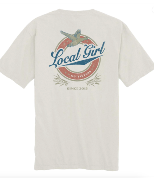 Local Girl Vintage Miller S/S Tee Silver