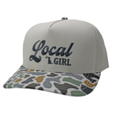 Local Girl Retro Script Rope Hat Stone Localflage Bluff