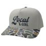 Local Girl Retro Script Rope Hat Stone Localflage Bluff