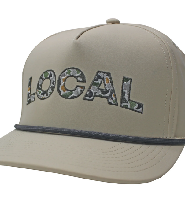 Local Girl Outfitters Local Girl Local Camo ROpe Hat Light Khaki