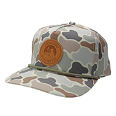 Local Girl Leather Patch Rope Hat Forest Camo Flora