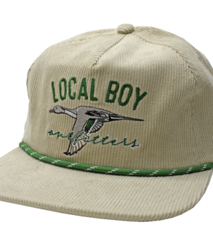Local Boy Youth Lucky Duck Corduroy Hat Light Khaki