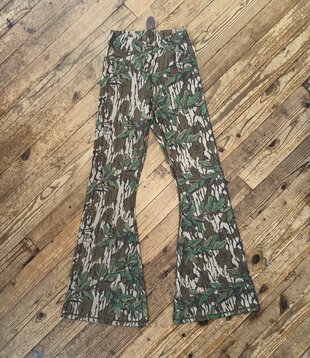 LG Flare Leggings Green Leaf Camo