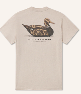 Vintage Duck Decoy Tee Camo Washed Oatmeal