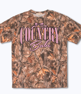 Country Babe S/S Tee Camo