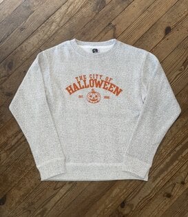 Halloween City Crew Neck Salt and Pepper
