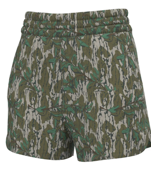 Local Girl High Waisted Volley Shorts Green Leaf