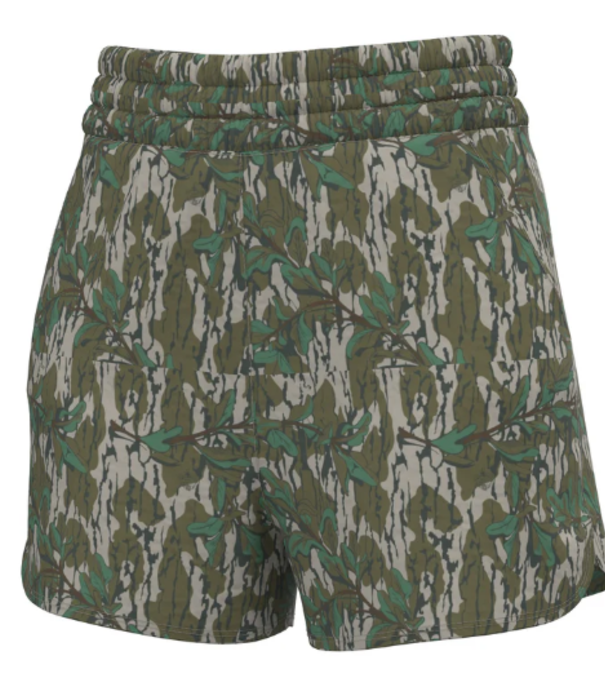 Local Girl Outfitters Local Girl High Waisted Volley Shorts Green Leaf