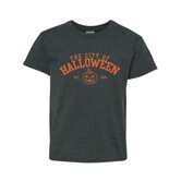 Youth City of Halloween Tee Dark Heather