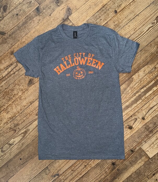 Papa's General Store City of Halloween Tee Dark Heather