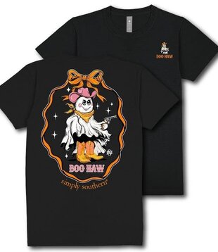 Youth Boo Haw Tee Black