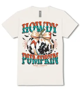 Youth Howdy Pumpkin Tee Linen