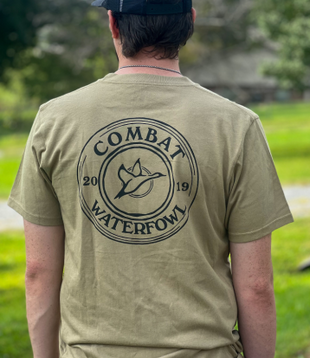 SHOTGUN SHELL LOGO TEE | KHAKI
