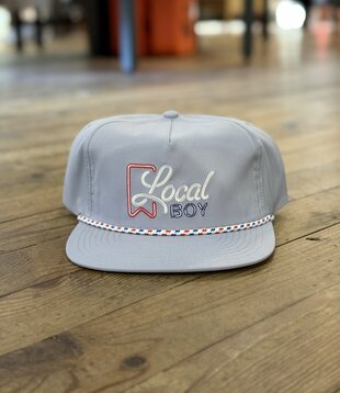 Local Boy Neon Ultra Low Profile Rope Hat Storm Grey