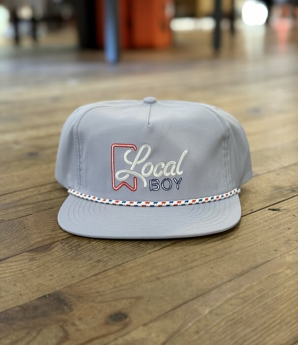 Local Boy Outfitters Local Boy Neon Ultra Low Profile Rope Hat Storm Grey