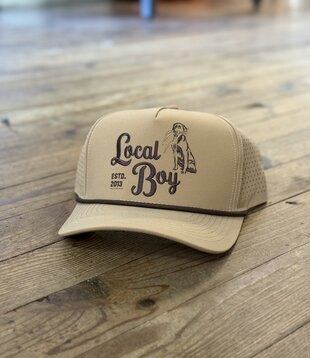 Local Boy Shed Hunter Perforated Rope Hat Clay
