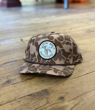 Local Boy Pintail Patch High Crown Rope Hat Brown Localflage