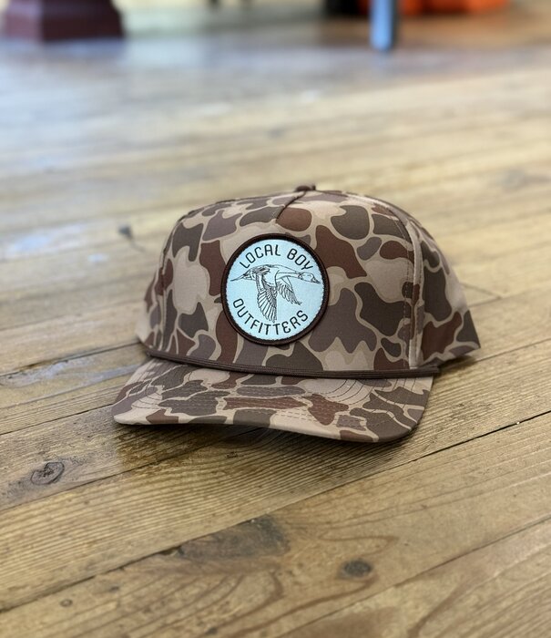 Local Boy Outfitters Local Boy Pintail Patch High Crown Rope Hat Brown Localflage