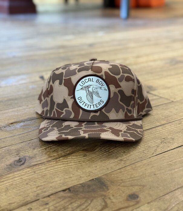 Local Boy Outfitters Local Boy Pintail Patch High Crown Rope Hat Brown Localflage
