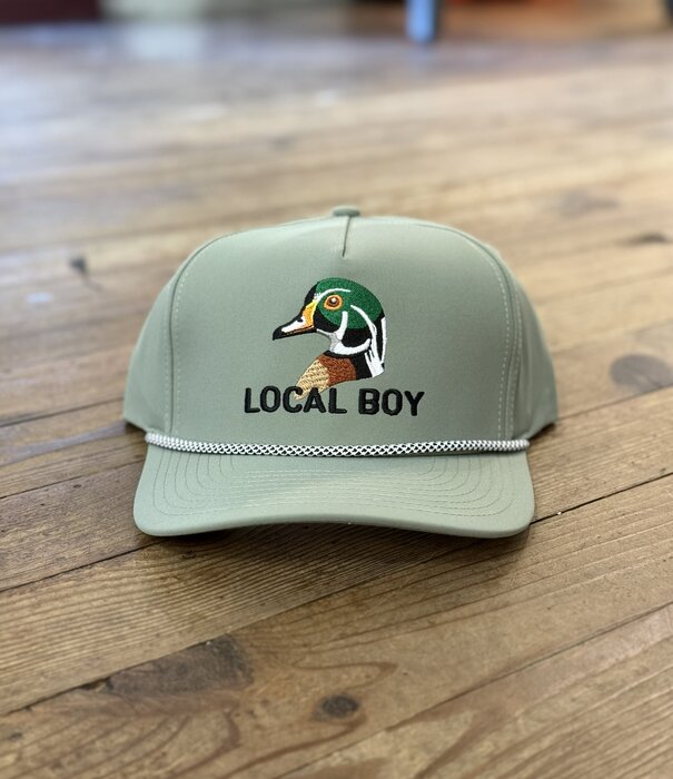 Local Boy Outfitters Local Boy Wood Duck High Crown Rope Hat Loden/White