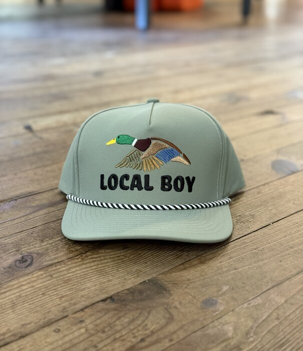 Local Boy Outfitters Local Boy Wild Duck High Crown Rope Hat Loden/White