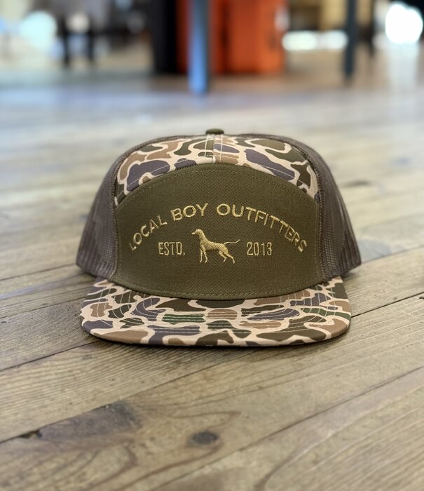 Local Boy Outfitters Local Boy Steady Gaze 7 Panel Hat Old School Camo/Brown