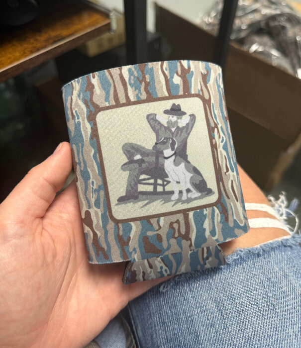 Embry Outdoors EO x PGS Blue Ranch Camo Can Cooler