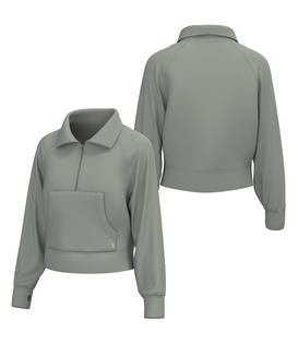 Local Girl Freelance 1/4 Zip Sage