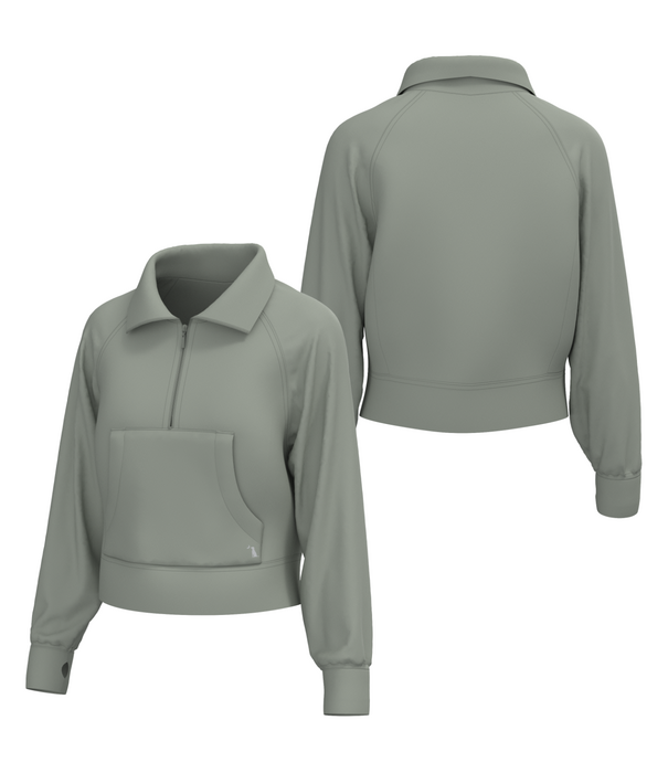 Local Girl Outfitters Local Girl Freelance 1/4 Zip Sage