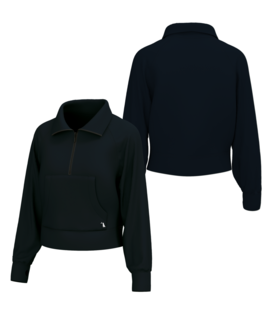 Local Girl Freelance 1/4 Zip Black