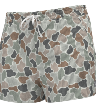 Local Girl Revive Shorts Forest Camo Flora