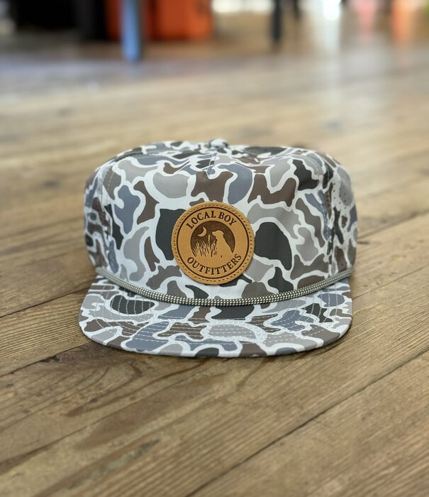 Local Boy Outfitters Local Boy Leather Patch Perforated LP Rope Hat Localflage
