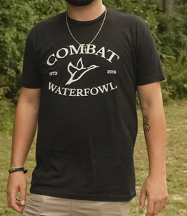 Combat Waterfowl Black Logo Tee