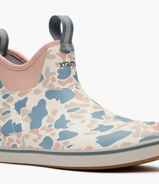 XTRATUFF Women's 6 Inch Ankle Deck Boot Ivory Duck Camo