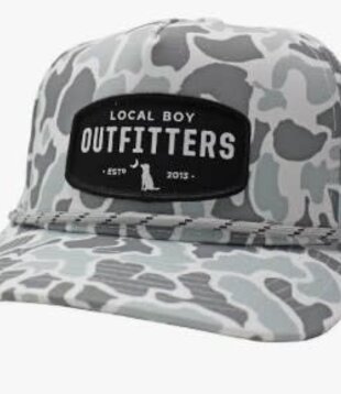 Local Boy Youth Woven Patch HC Rope Hat White Localflage