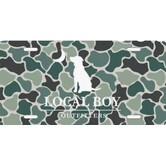 Local Boy License Plate Ravine Camo