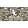 Local Boy License Plate Sand Dog & Moon Camo