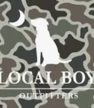 Local Boy License Plate Dog & Moon Camo
