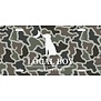 Local Boy License Plate Dog & Moon Camo
