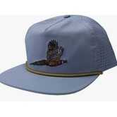 Local Boy Pheasant Flight Perforated Flat Brim Hat Stone Blue