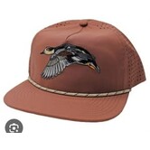 Local Boy Gadwall Perforated Flat Brim Hat Brick