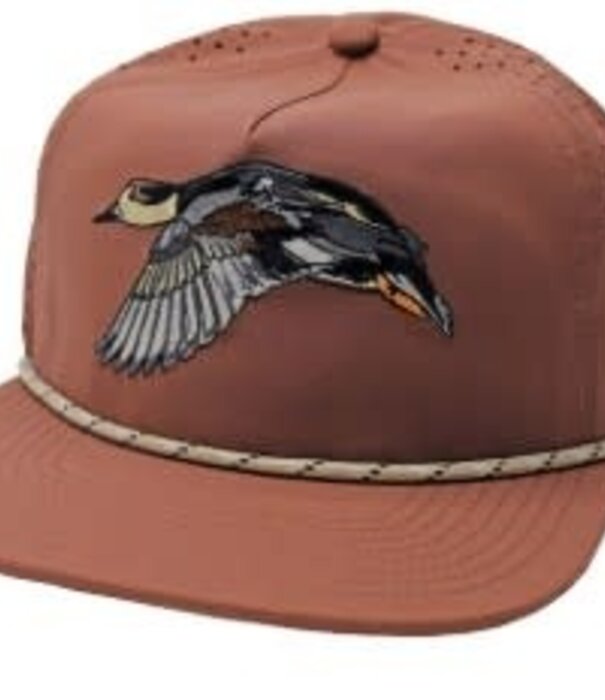 Local Boy Outfitters Local Boy Gadwall Perforated Flat Brim Hat Brick