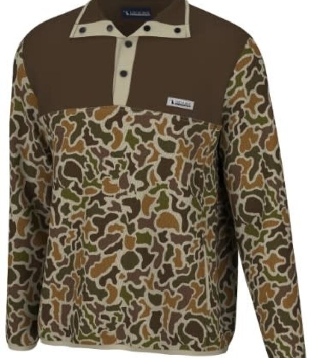 Local Boy Outfitters LBO Youth Two Toned  1/4 Snap Localflage Vintage