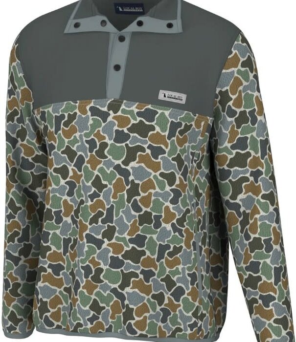 Local Boy Outfitters Local Boy 1/4 Snap Pullover Forest Camo Bluff