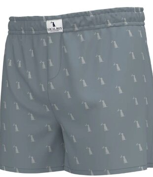 Local Boy Boxer Shorts Slate Dog & Moon