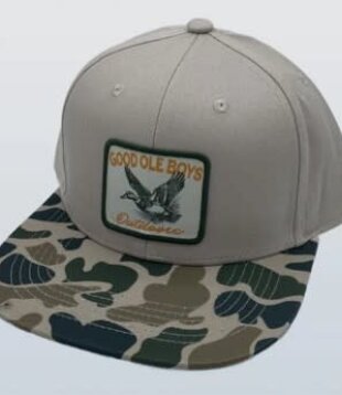 GOB Mallard Landing Woven Patch Hat Beige/Old School Camo